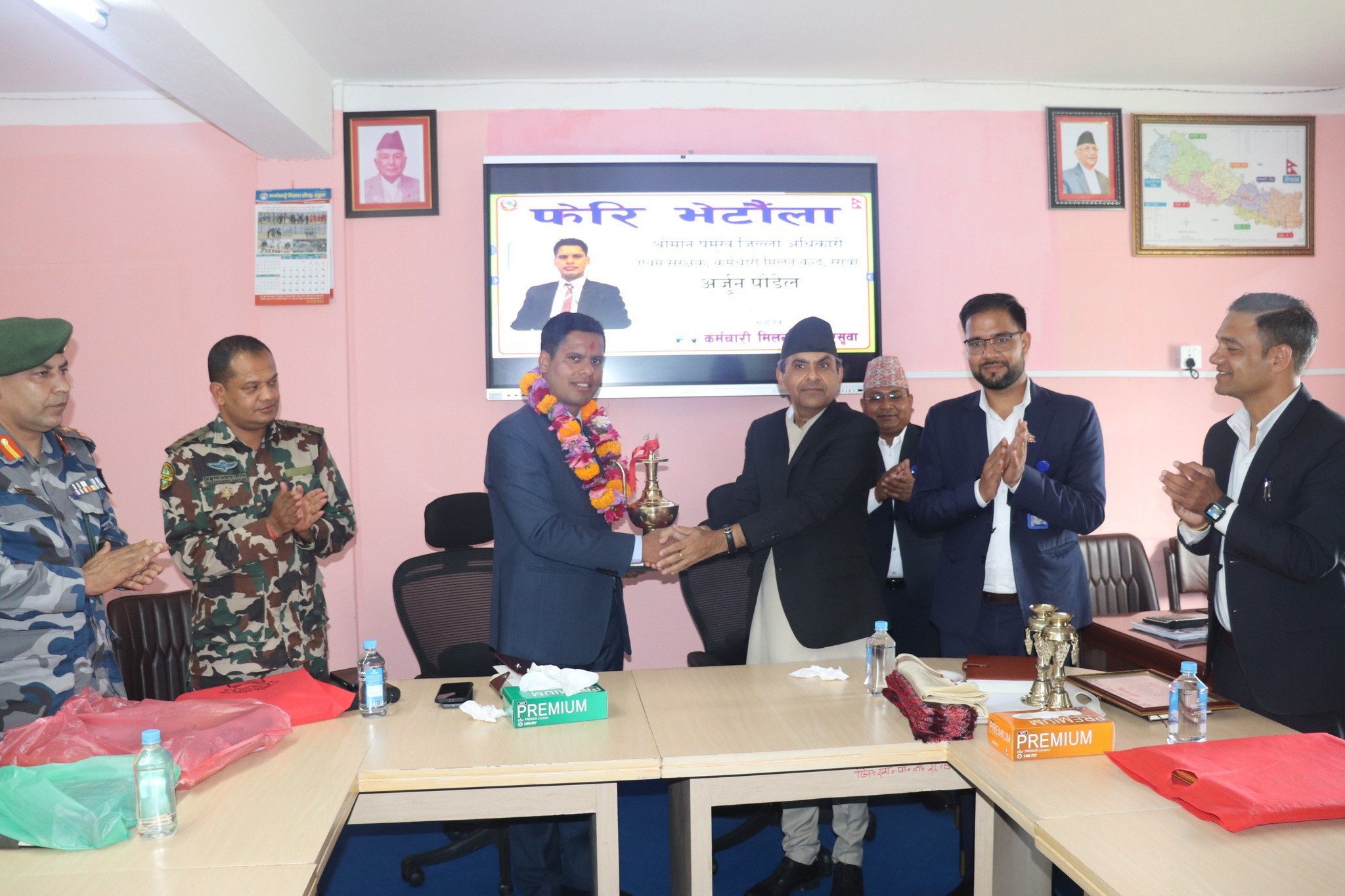 प्र.जि.अ. अर्जुन पौडेलको विदाई कार्यक्रम